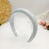 Faixa de Cabeça com Estampa de Corrente Cruzada Nuvem Europeia e Americana da Amazon Strass Acrílico Acessório de Cabelo Moderno para Lavar o Rosto e Skincare