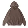 Sudadera con capucha personalizada estilo retro americano, lavada, desgastada, lavada a la arena, hombros descubiertos, talla grande, comercio exterior transfronterizo