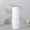 Taza Sublimación Transfronteriza de 20 oz Recta con Popote Termo de Acero Inoxidable 304 con Tapa de Asa para Coche Portátil DIY
