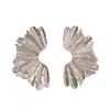 Brincos de tarraxa europeus e americanos transfronteiriços de folhas exageradas personalidade retrô moda temperamento simples tudo combina moda nicho brincos brincos brincos
