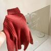Suéter de punto cálido con cuello alto estilo occidental para bebé, de otoño e invierno, de moda para niños y niñas, suave y encerado.