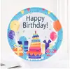 Plato de Papel de 7 pulgadas Plato de Papel Colorido para Fiesta Plato Desechable para Pastel Fiesta de Cumpleaños Plato de Cena de Papel Venta Directa de Fábrica