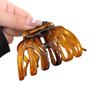 Pasador simple para niñas clip para el cabello trasero femenino gran volumen de cabello clip de tiburón de alta gama adorno para la cabeza accesorios para el cabello