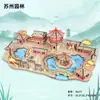 Puzzle de Madera 3D de Gran Venta Modelo de Edificio Antiguo Juguete Educativo de Ensamblaje Manual Adorno para Puestos Callejeros