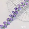 Opciones Multicolores Disponibles, Encaje Bordado de Poliéster Rosa, Pequeñas Flores Delicadas, Código de Barras Hidrosoluble Accesorio para el Cabello Hanfu