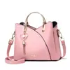 Bolso de mano de moda estilo coreano color gran capacidad para mujer bolso de hombro cruzado de moda al por mayor bolso cubo transfronterizo