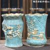 Suculenta planta velha pilha vaso de flores grande vintage pintado à mão vaso de cerâmica vaso de cerâmica respirável mage