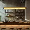 Luminária de sala de jantar estilo retrô americano com barra longa, lustre estilo designer, luminária de balcão de café bar, iluminação de escritório criativa e única