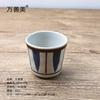 Taza de Té Creativa de Melamina Estilo Japonés Imitación Porcelana Vaso de Agua de Plástico Taza de Material Japonés Taza para Restaurante de Sushi Taza de Comedor para Comerciante Aislamiento Térmico