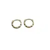 "Anillo de arroz de siete granos" aretes circulares de encaje para mujer, lujo ligero, alta gama, nicho, exquisitos, de moda y versátiles