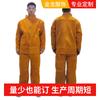 Ropa de Trabajo para Soldadura de Piel de Vaca Engrosada Chaqueta de Cuero Antiescaldaduras Resistente a Altas Temperaturas Talla Grande Protectora Ignífuga Aislante Térmico Pantalones de Soldadura Hechos a Medida