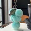 [Uvas Lindas] Colgante de Bolso de Piel de Conejo Rex Real Colgante de Llavero de Coche de Bola de Felpa de Celebridad de Internet Accesorios