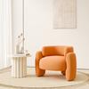 Sofá de Cafetería Estilo Crema, Mesa y Sillas, Tienda de Postres, Silla Sofá Nórdica con Respaldo, Silla Individual, Sofá Perezoso para Sala de Estar Balcón