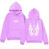 Sudadera con capucha de diseño de marca moderna, estampado de ala americana Hip-Hop, simple y versátil