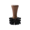 Pó Limpador de Café Tigela Escova, Acessórios de Limpeza para Máquina de Café, Limpeza de Borra de Café, Bolo de Pó da Cabeça de Preparo, Cabo de Madeira Sólida