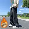 Pantalones Vaqueros Finos de Verano 2026 con Tres Rayas, de Hombre con Cordón, Pierna Recta, Modernos, Estilo High-Street, Adelgazantes y que Alargan la Figura, Versátiles