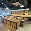 Expositor de Frutas em Camadas Feito Sob Medida para Supermercado de Alimentos Frescos Prateleira de Frutas e Legumes de Supermercado Estante de Loja de Frutas Mesa de Corte de Frutas Balcão de Caixa