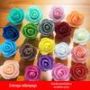 3.5Cmpe Feito à Mão de Alta Qualidade Cabeça de Flor de Espuma Rosa Material para Decoração Pacote Presente de Casamento Acessórios de Guirlanda de Cabeça de Flor