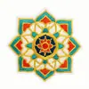 Patches de tecido bordados com padrão geométrico colorido, patches de estilo étnico, patches bordados por computador para roupas e bolsas, patches de reparo para furos