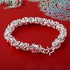 Pie plata 999 hecho a mano grifo Pulsera Hombre dominante moda Moda coreana Hombre plata esterlina cadena hueso de dragón joyería para regalo de novio