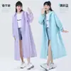Puños de alta elasticidad, no desechables, engrosados y alargados, a prueba de lluvia para todo el cuerpo, portátil, poncho de lluvia empaquetado individualmente, impermeable