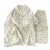 Atacado Transfronteiriço de Novos Pijamas Grandes com Tema de Urso e Bojos no Peito para Mulheres, Conjunto de Roupa de Casa Três Peças de Caimento Solto Que Pode Ser Usado Fora