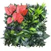 Pared de Plantas Artificiales de 25x25cm, Césped Artificial Permanente, Césped Falso de Plástico Milán, Pared de Fondo de Vegetación Vertical