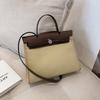Bolsa Tote de Moda Europeia e Americana Transfronteiriça Nova Bolsa de Lona Feminina Pasta Retrô Bolsa de Mão de Ombro Único Transversal