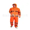 Traje de Lluvia Pantalones de Lluvia Traje Impermeable de Tráfico Doble Engrosado Adulto Dividido Poncho de Trabajo Reflectante