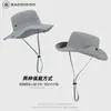 Sombrero de Pescador de Color Puro de Secado Rápido Four Seasons, Un Sombrero Dos Formas de Usar, Sombrero para el Sol para Hombres y Mujeres, Delgado para Exteriores, Sombrero de Montañismo Estilo Vaquero Occidental