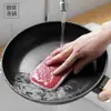 Nova esponja de lavar louça dupla face, esponja de limpeza doméstica, limpador de panelas absorvente dupla face, bloco de esponja para lavar louça, vendas diretas da fábrica.