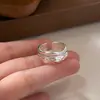 Anel de Laço Rosa Doce com Diamante para Mulheres Usarem Elegante e Fashionável Anel Aberto de Prata S925 Anel para Dedo Indicador