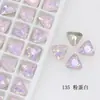 Diamante para Unhas Dongzhou 8mm Ponta Triangular Fundo Plano Diamante Colorido Diamante de Formato Especial Acessórios para Joias DIY Novo Adesivo de Unha com Diamante