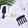 Mesa de Pastel de Cumpleaños Vajilla Plato de Papel Cuchillo y Tenedor Plato Juego Bolsa de Papel Desechable Tazón Plato de Cena Plato para Hornear Plato de Tenedor Combinación