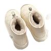 Pantuflas de Algodón de Caña Alta para Mujer, Botas de Nieve de Invierno para Uso en Exteriores, Zapatos Cálidos de Felpa para el Hogar en Interiores con Cuero PU y Algodón para Mujer al por Mayor