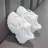 Sapatos Femininos 2026 Verão Tênis Modernos Infantis para Crianças Maiores, Malha Vazada Respirável Sapatos Pai Menina Moda