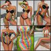 Amazon Caliente Sexy Redes traje Transfronterizo Color Arcoíris Nuevo Perspectiva de Mujer