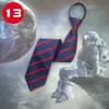 Gravata Azul com Zíper 48*8cm Masculina, Casual, Sem Nó, Estilo Preguiçoso, Versão Coreana, Traje Formal de Negócios, Casamento do Noivo, Preto