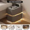 Mesita de noche ultradelgada, inteligente, sin instalación, para uso en dormitorio, mini, ligera, lujosa, pequeña, ahorra espacio, diseño simple, armario de almacenamiento para mesita de noche