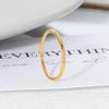 2021 Nueva Moda Anillo de Bobina Redonda con Un Diamante Chapado en Oro de 18K Lujo Ligero Viento Frío Anillo de Acero de Titanio para Mujer