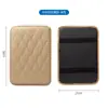 Almohadilla protectora para reposabrazos de cuero para coche, universal, para codos y reposabrazos central, alfombrilla antideslizante que aumenta la altura.