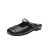 Mules cerrados de mujer modernos y elegantes para el verano de 2026, adecuados para usar al aire libre, zapatos planos Mary Jane con suelas suaves