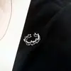 Anillo Moda Mujer Elegante Estilo Frío Ins Trendy Retro Hip-Hop Ajustable Anillo Cool para Dedo Índice para Hombre Diseño Nicho