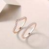 Anillo Combinado de Plata S925 con Moissanita de Venta Caliente en Temu, Chapado en Platino, Venta al por Mayor de Fábrica Europea y Americana, Juego de Anillos de Alta Gama