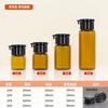 Botella de Aceite Esencial de Ajenjo con Tapa Peel-Off Marrón de 1ml 2ml Botella de Vidrio Dispensadora de Polvo Liofilizado Botella de Vidrio Dispensadora Pequeña de Muestra con Tapa a Presión