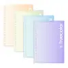 Cuaderno de hojas sueltas de color verdadero B5, cuaderno desmontable que no lastima la mano, bloc de notas rayado en cuadrícula, diario recargable, venta al por mayor