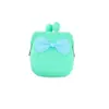 Bolsa de Monedas Cuadrada con Lazo de Color Caramelo Lazo de Silicona Nueva Bolsa para Llaves de Silicona Monedero