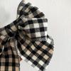 Horquilla de Lazo para el Cabello para Niños Europeos y Americanos, Tocado de Princesa para Niña, Flequillo Lateral Versátil a Cuadros, Nuevo Tocado de Calidad