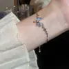Pulsera Coreana Nueva de Perlas Nicho Versátil Alta Gama Exquisita Pulsera de Corazón con Circonita Pulsera Elegante de Lazo
