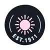 Etiqueta de silicone com logo sensível à luz estampada em seda para roupas de yoga, lavável, ecológica, durável, acessório de marca moderno